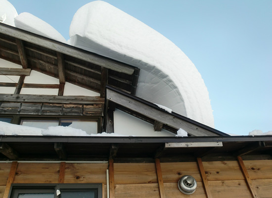 落雪屋根の『雪変化』