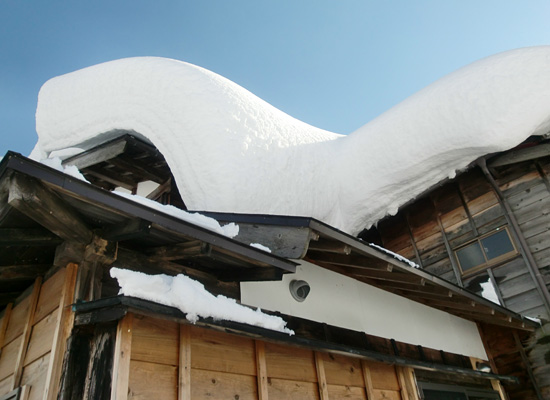 落雪屋根の『雪変化』